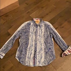 Long sleeved button down shirt